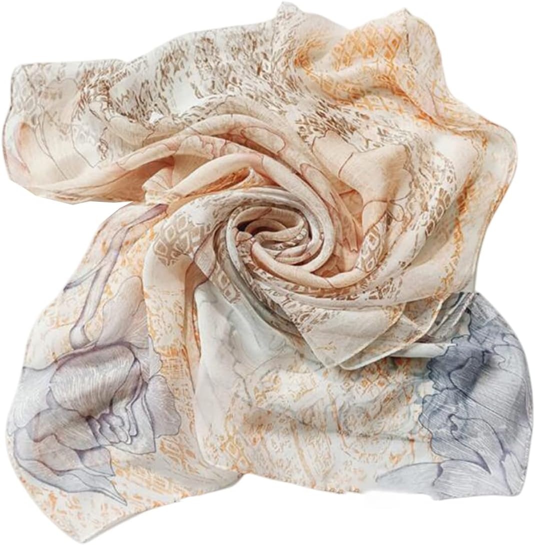 image:imageFAIRYGATE Chiffon Retro Schal Damen Leichtes Halstuch Seiden Chiffon Halstuch fr Mdchen Frauen Halstuch Kopftuch39005