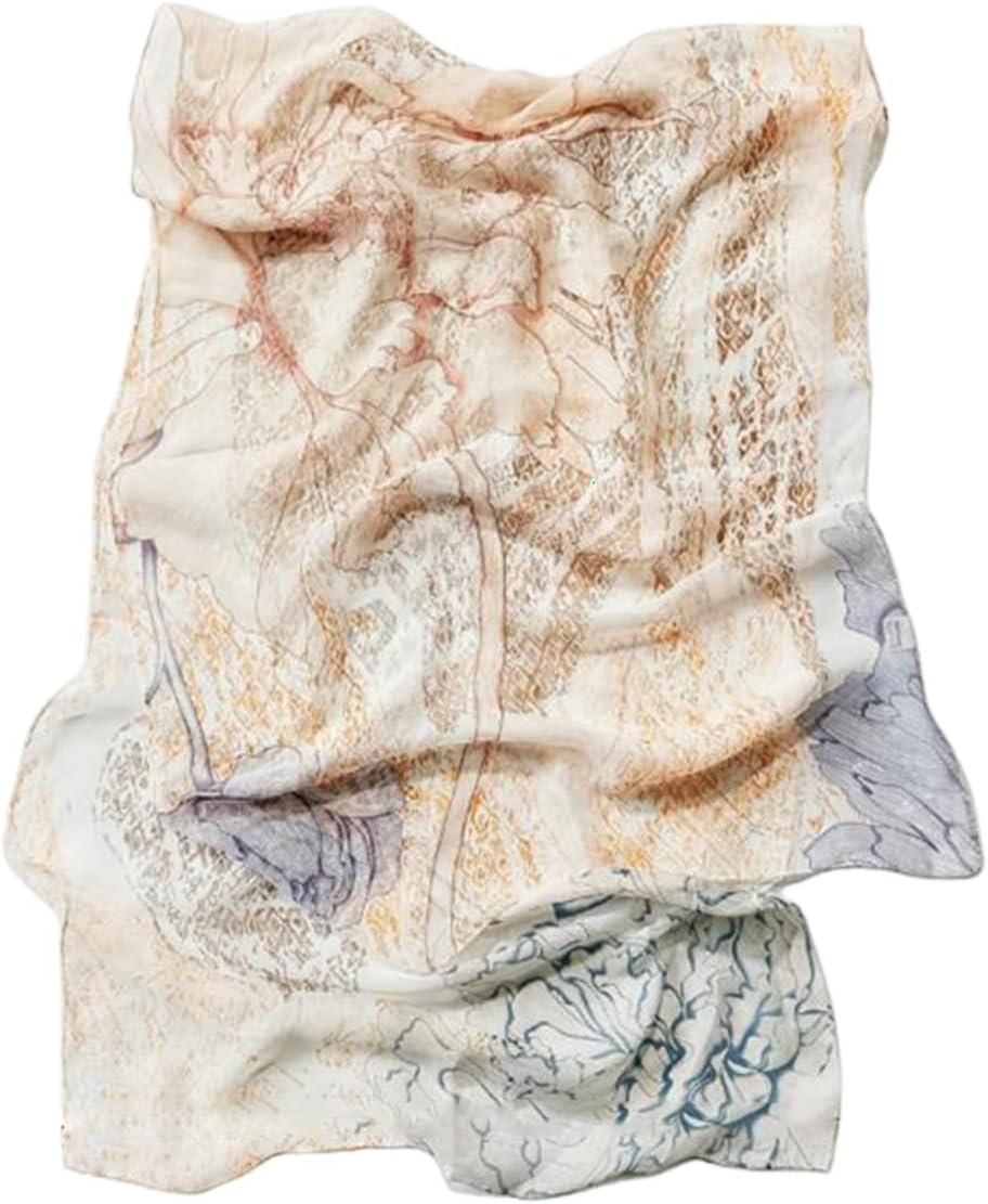 image:imageFAIRYGATE Chiffon Retro Schal Damen Leichtes Halstuch Seiden Chiffon Halstuch fr Mdchen Frauen Halstuch Kopftuch39005