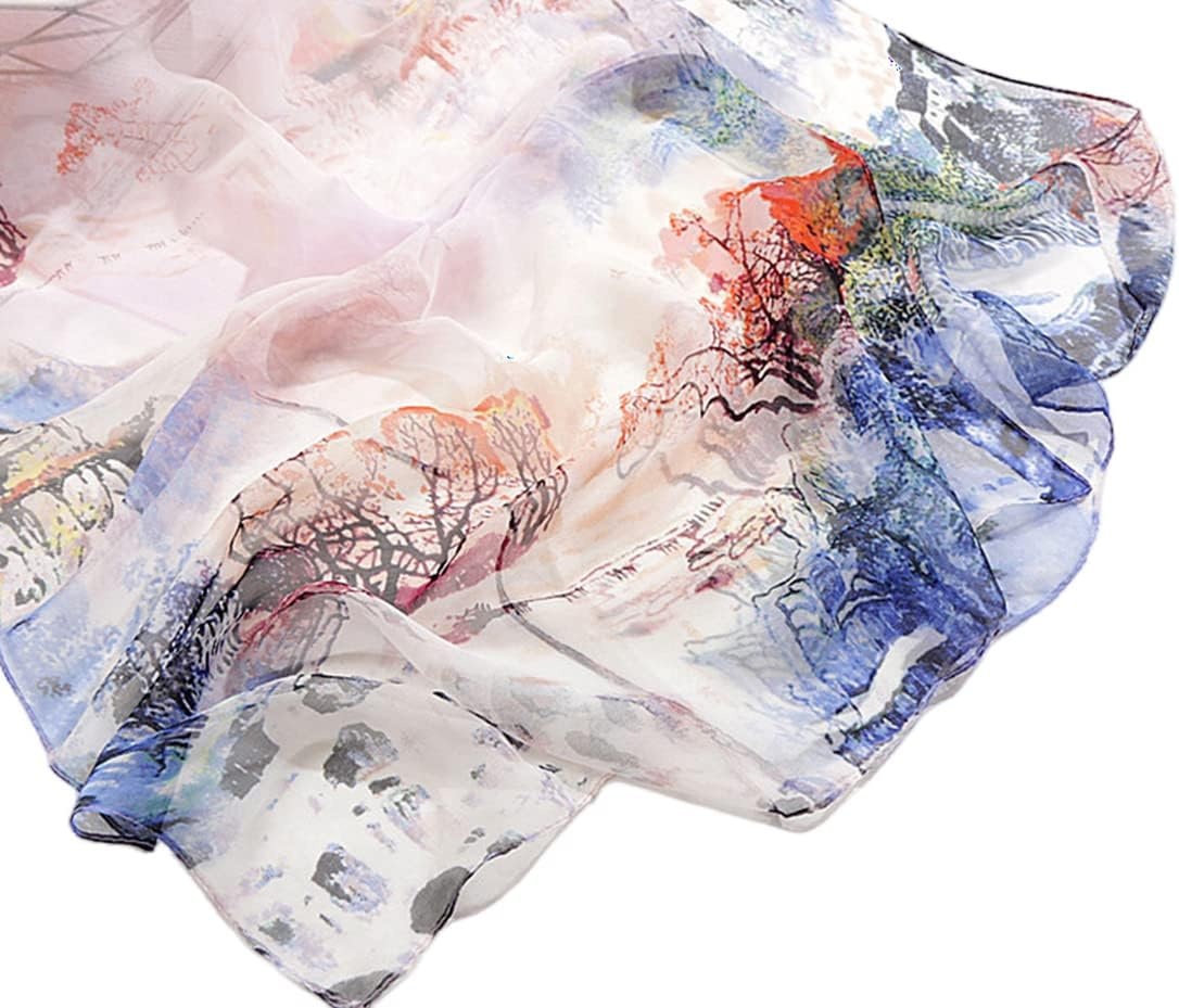 image:imageFAIRYGATE Chiffon Retro Schal Damen Leichtes Halstuch Seiden Chiffon Halstuch fr Mdchen Frauen Halstuch Kopftuch39011