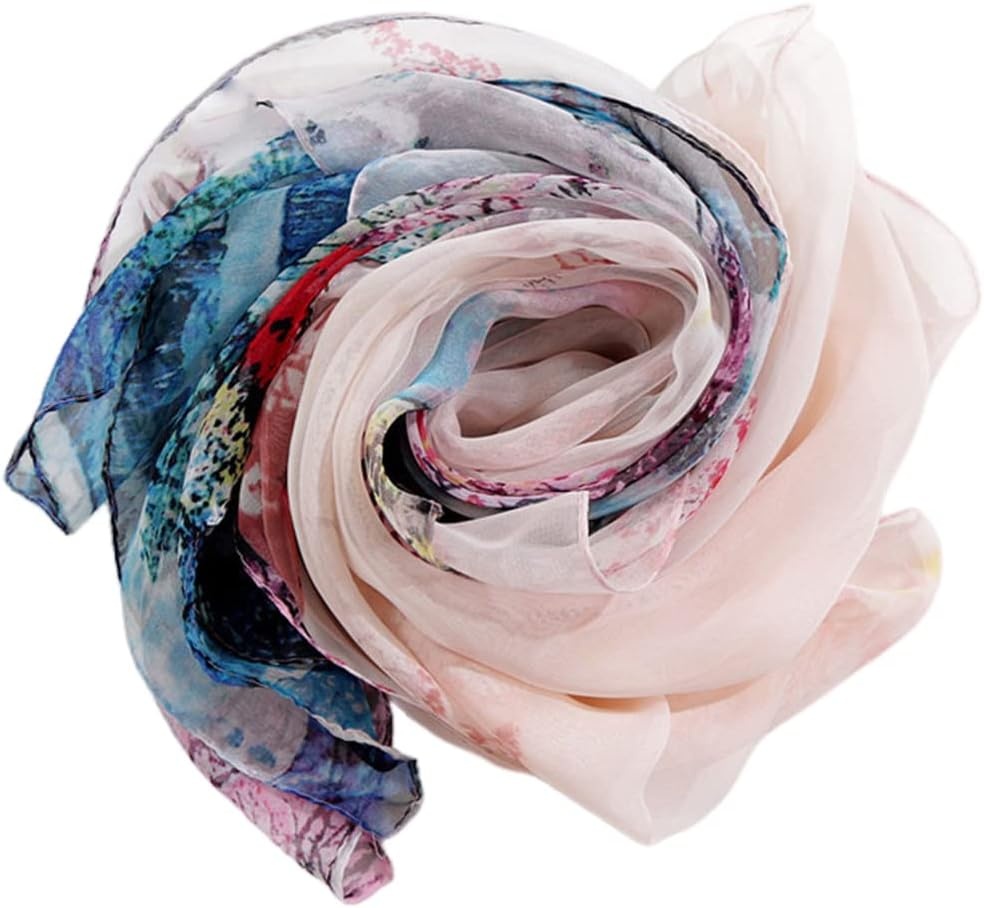 image:imageFAIRYGATE Chiffon Retro Schal Damen Leichtes Halstuch Seiden Chiffon Halstuch fr Mdchen Frauen Halstuch Kopftuch39011