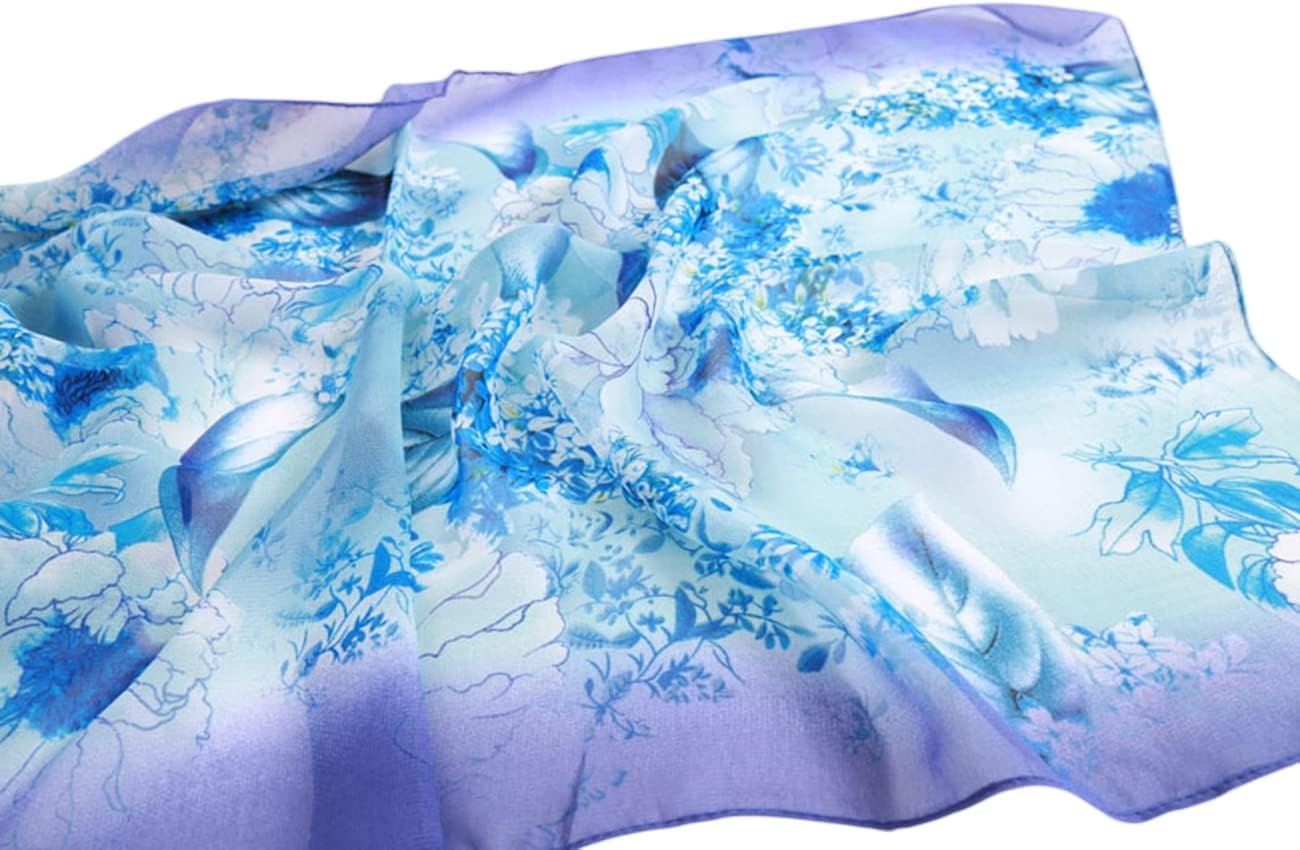 image:imageFAIRYGATE Chiffon Retro Schal Damen Leichtes Halstuch Seiden Chiffon Halstuch fr Mdchen Frauen Halstuch Kopftuch39015