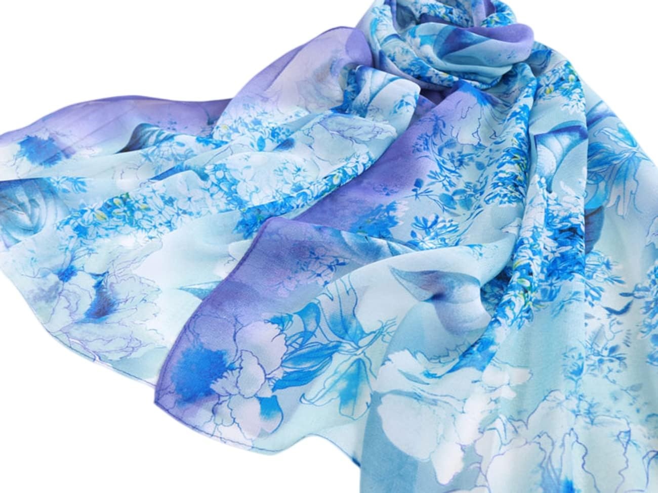 image:imageFAIRYGATE Chiffon Retro Schal Damen Leichtes Halstuch Seiden Chiffon Halstuch fr Mdchen Frauen Halstuch Kopftuch39015