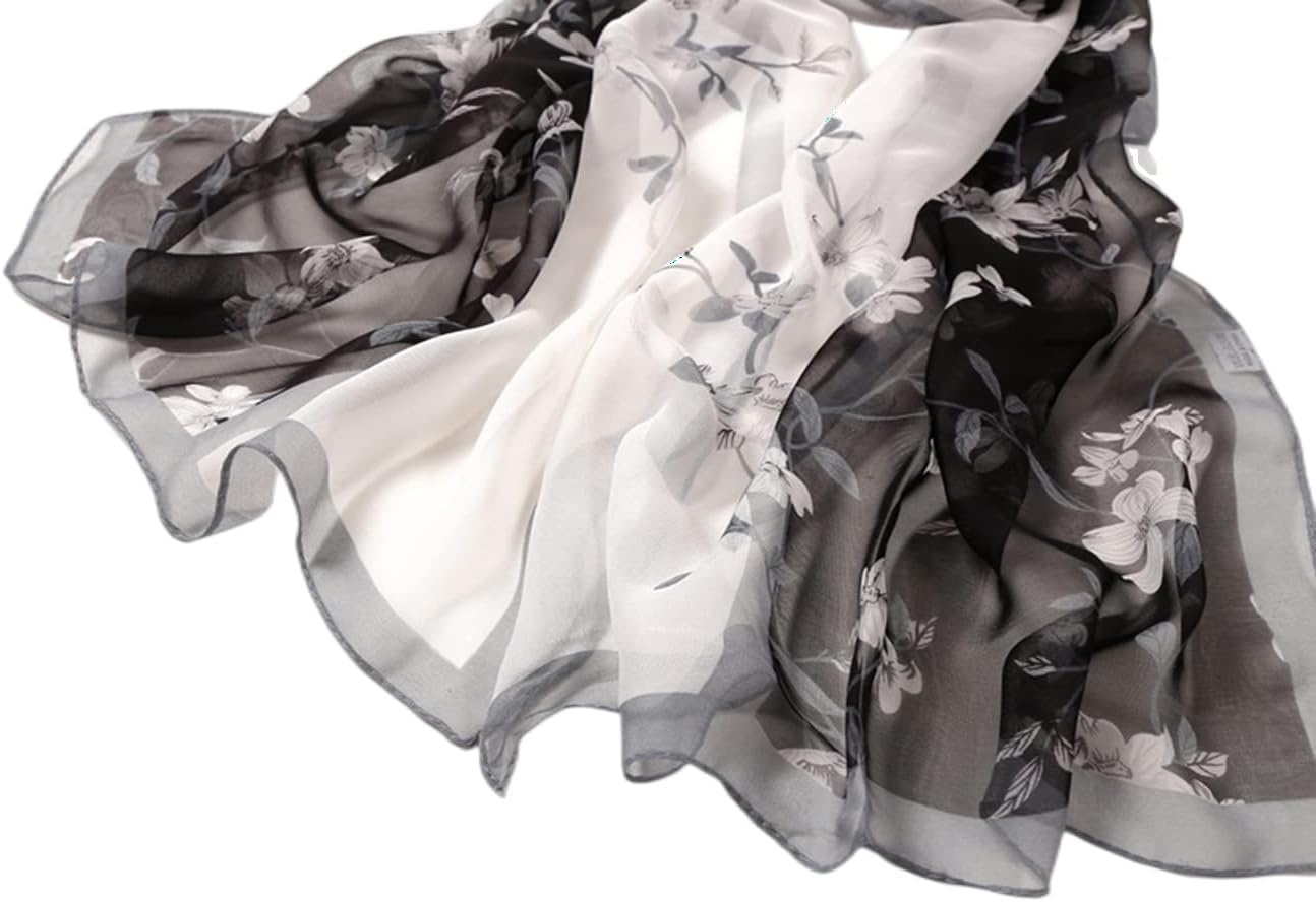 image:imageFAIRYGATE Chiffon Retro Schal Damen Leichtes Halstuch Seiden Chiffon Halstuch fr Mdchen Frauen Halstuch Kopftuch39018