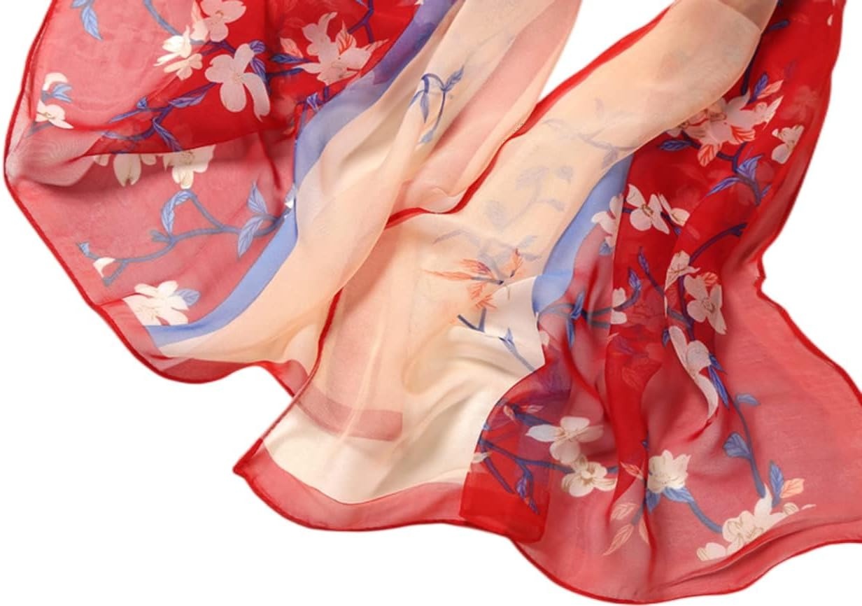 image:imageFAIRYGATE Chiffon Retro Schal Damen Leichtes Halstuch Seiden Chiffon Halstuch fr Mdchen Frauen Halstuch Kopftuch39020