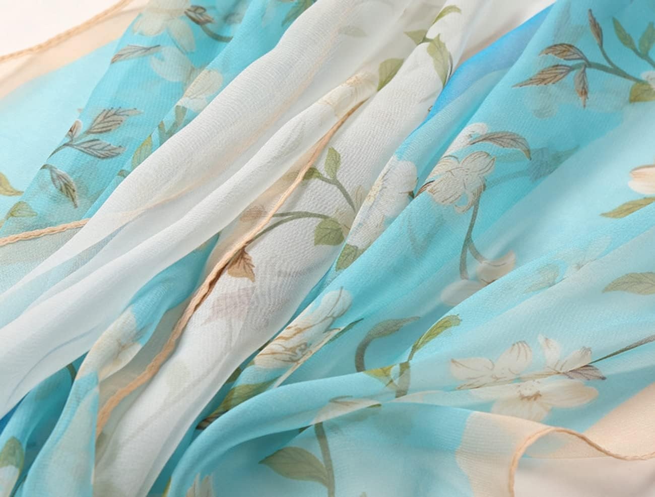 image:imageFAIRYGATE Chiffon Retro Schal Damen Leichtes Halstuch Seiden Chiffon Halstuch fr Mdchen Frauen Halstuch Kopftuch39023