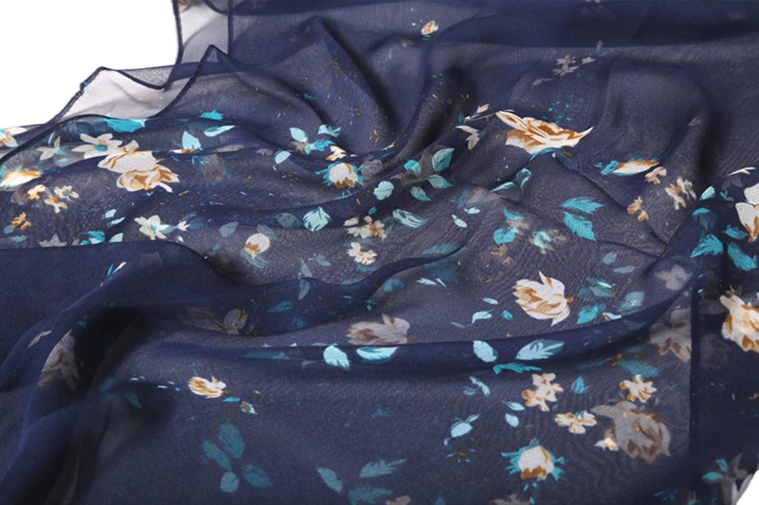 image:imageFAIRYGATE Chiffon Retro Schal Damen Leichtes Halstuch Seiden Chiffon Halstuch fr Mdchen Frauen Halstuch KopftuchFdkra4207