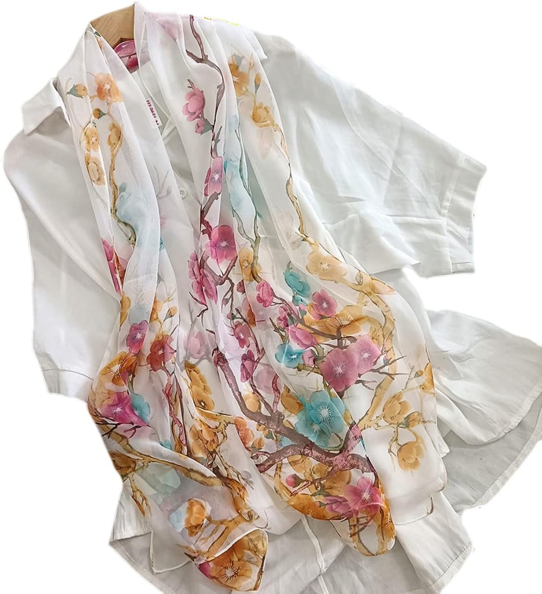 image:imageFAIRYGATE Chiffon Schal Damen Stola Halstuch Tuch fr Sommer Herbst Winter Ganzjhrig Schals amp Tcher50021