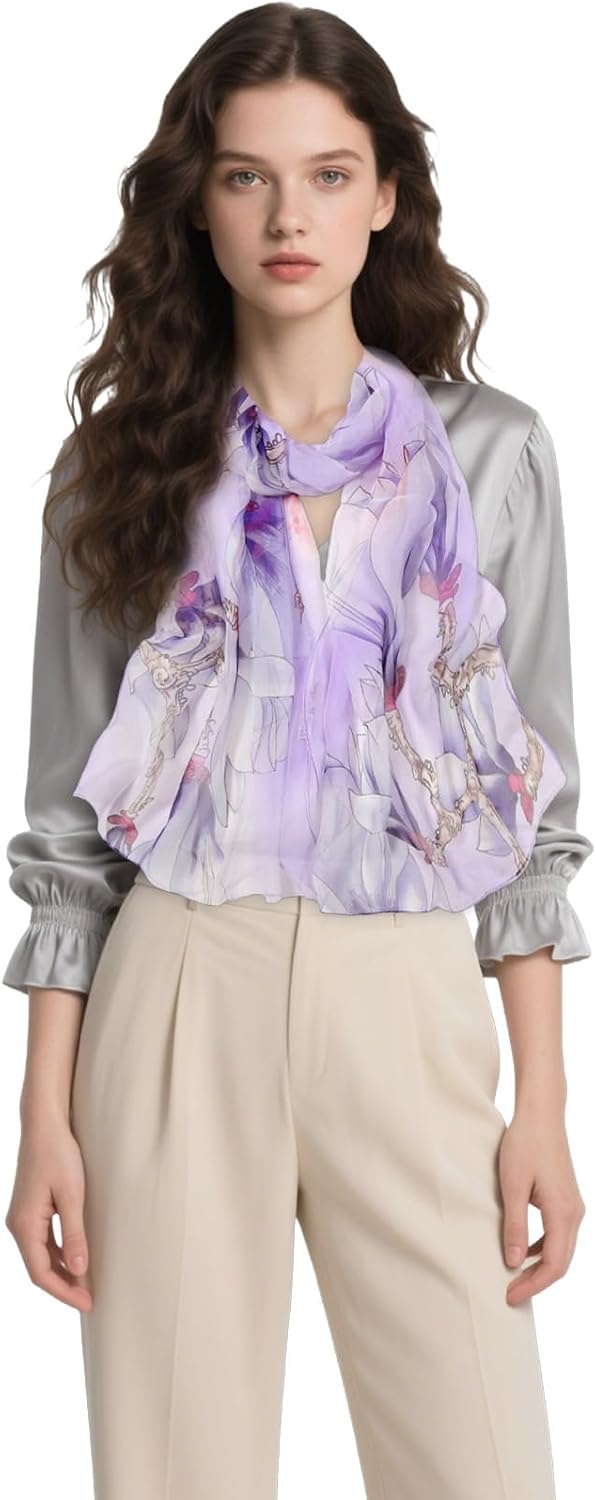image:imageFAIRYGATE Chiffon Schal Damen Stola Halstuch Tuch fr Sommer Herbst Winter Ganzjhrig Schals amp Tcher50027