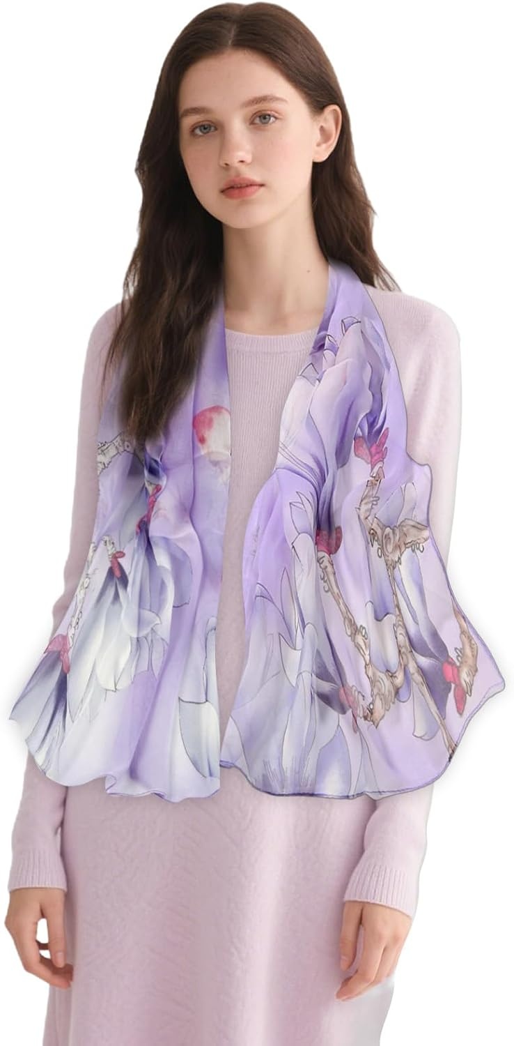 image:imageFAIRYGATE Chiffon Schal Damen Stola Halstuch Tuch fr Sommer Herbst Winter Ganzjhrig Schals amp Tcher50027