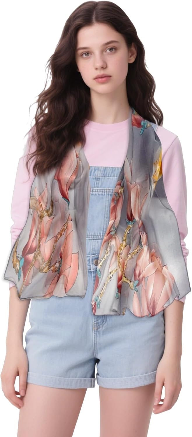 image:imageFAIRYGATE Chiffon Schal Damen Stola Halstuch Tuch fr Sommer Herbst Winter Ganzjhrig Schals amp Tcher50029
