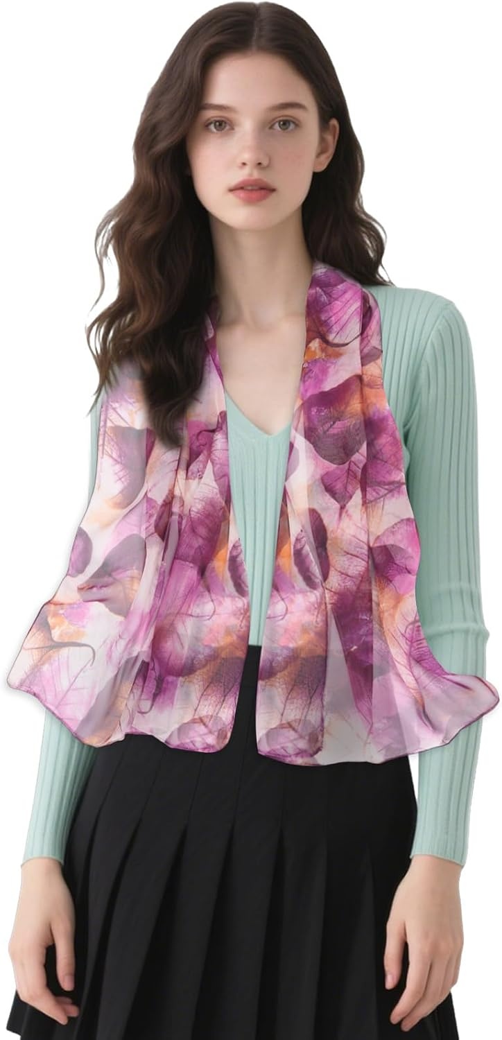 image:imageFAIRYGATE Chiffon Schal Damen Stola Halstuch Tuch fr Sommer Herbst Winter Ganzjhrig Schals amp Tcher50034