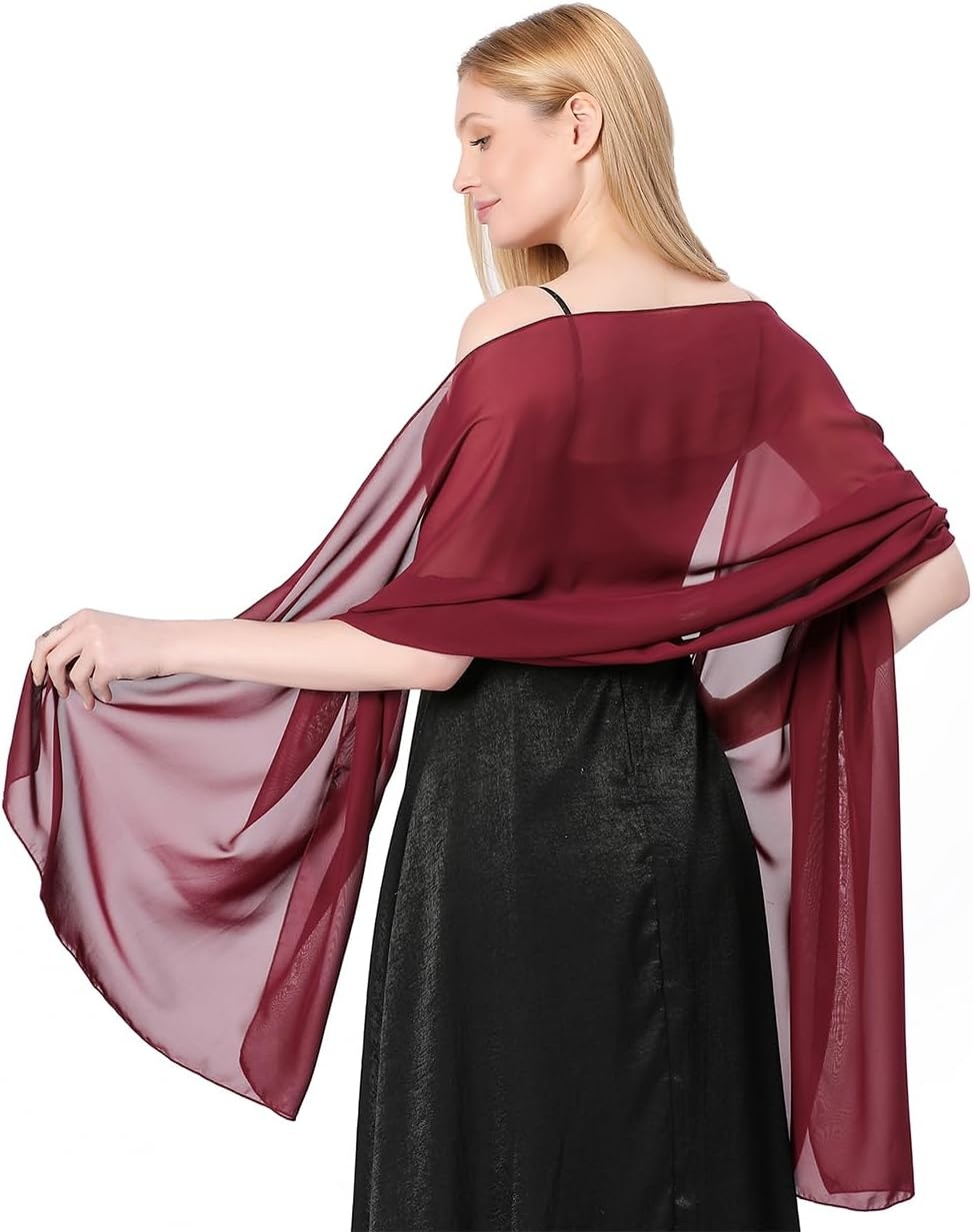 image:imageFAIRYGATE Chiffon Stola Schal fr Brautkleider Abendkleider Alltagskleidung in verschiedenen Farben Schals amp Tcher fr DamenFdyxma0420
