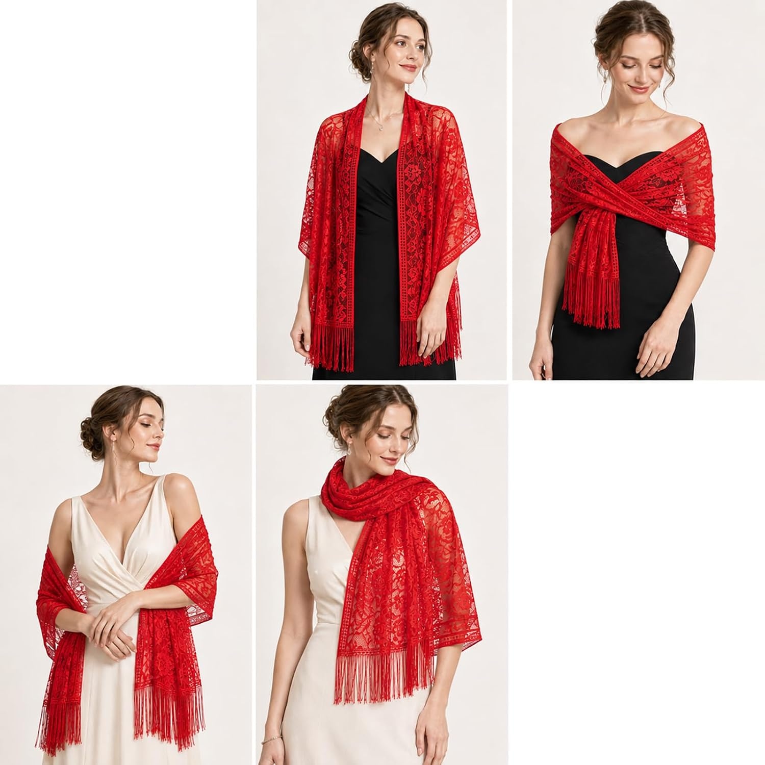 image:imageFAIRYGATE Chiffon Stola Schal fr Brautkleider Abendkleider Alltagskleidung in verschiedenen Farben Schals amp Tcher fr DamenFdyxma0606