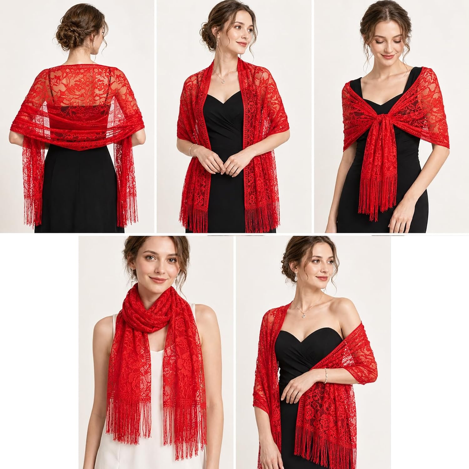 image:imageFAIRYGATE Chiffon Stola Schal fr Brautkleider Abendkleider Alltagskleidung in verschiedenen Farben Schals amp Tcher fr DamenFdyxma0606