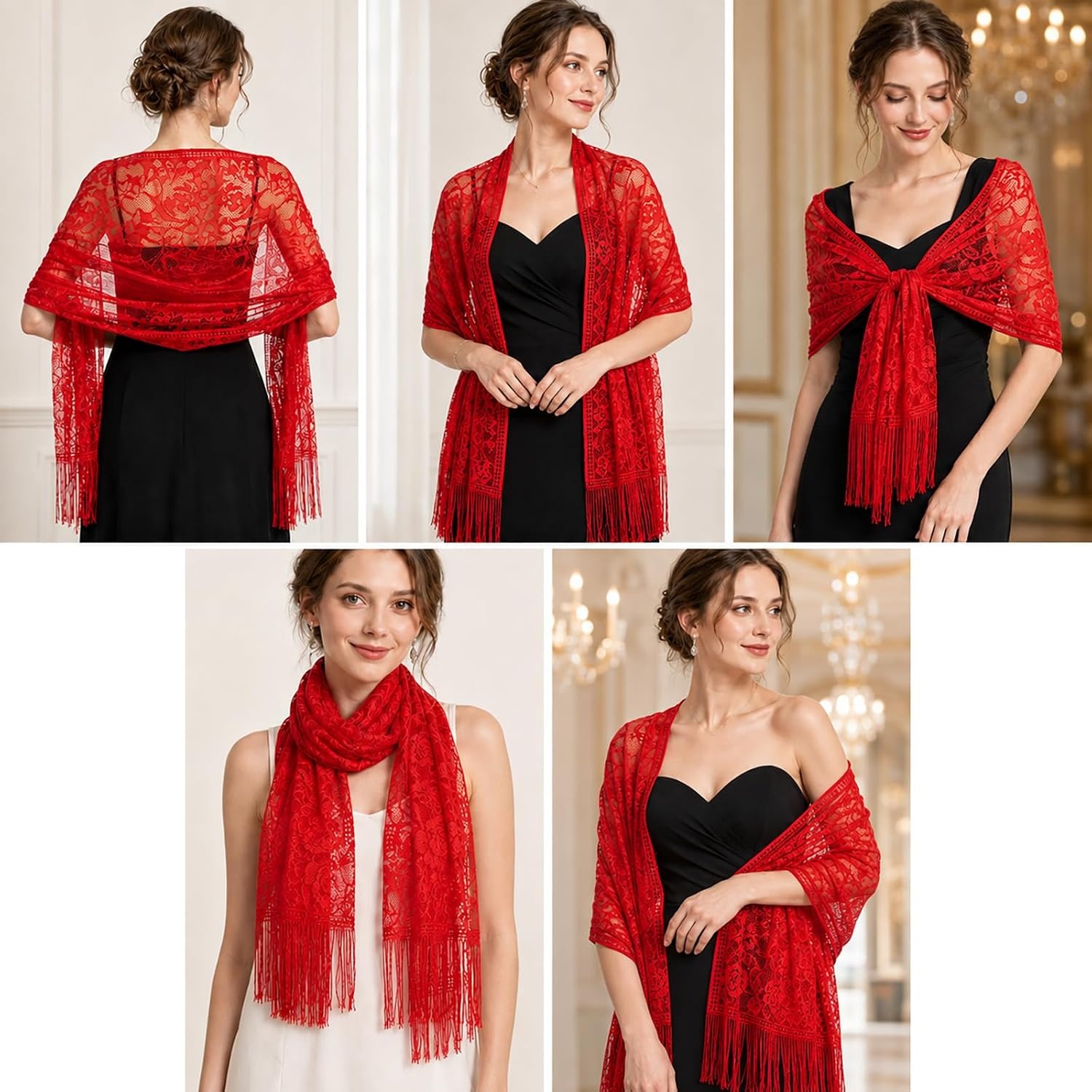 image:imageFAIRYGATE Chiffon Stola Schal fr Brautkleider Abendkleider Alltagskleidung in verschiedenen Farben Schals amp Tcher fr DamenFdyxma0606