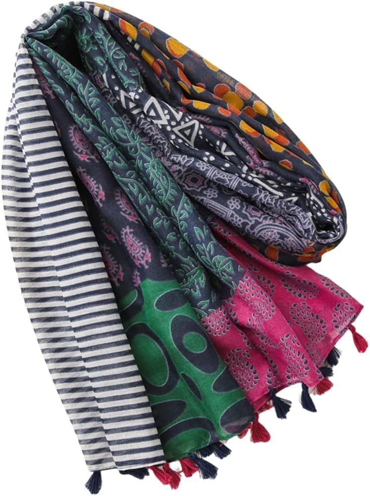image:imageFAIRYGATE Damen Schal Vogel Blume Schmetterling Druck Lange Soft Neck Scarf Wickel Stola fr Summer Beach Winter Geschenk0240