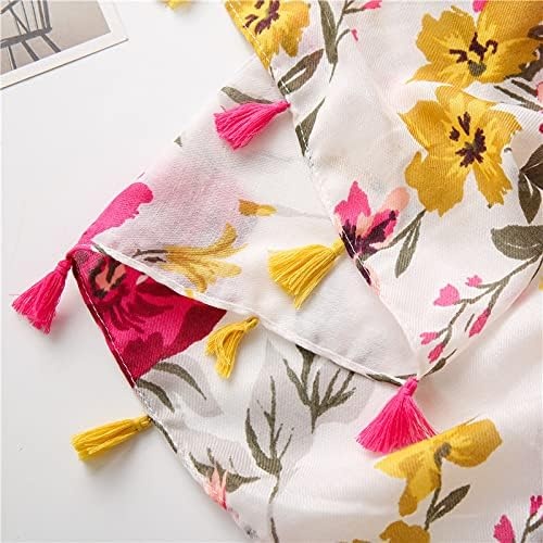 image:imageFAIRYGATE Damen Schal Vogel Blume Schmetterling Druck Lange Soft Neck Scarf Wickel Stola fr Summer Beach Winter Geschenk36225