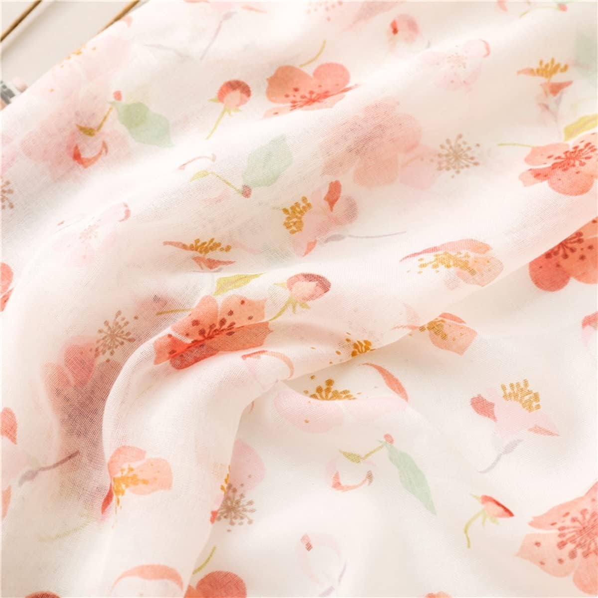 image:imageFAIRYGATE Damen Schal Vogel Blume Schmetterling Druck Lange Soft Neck Scarf Wickel Stola fr Summer Beach Winter Geschenk8034