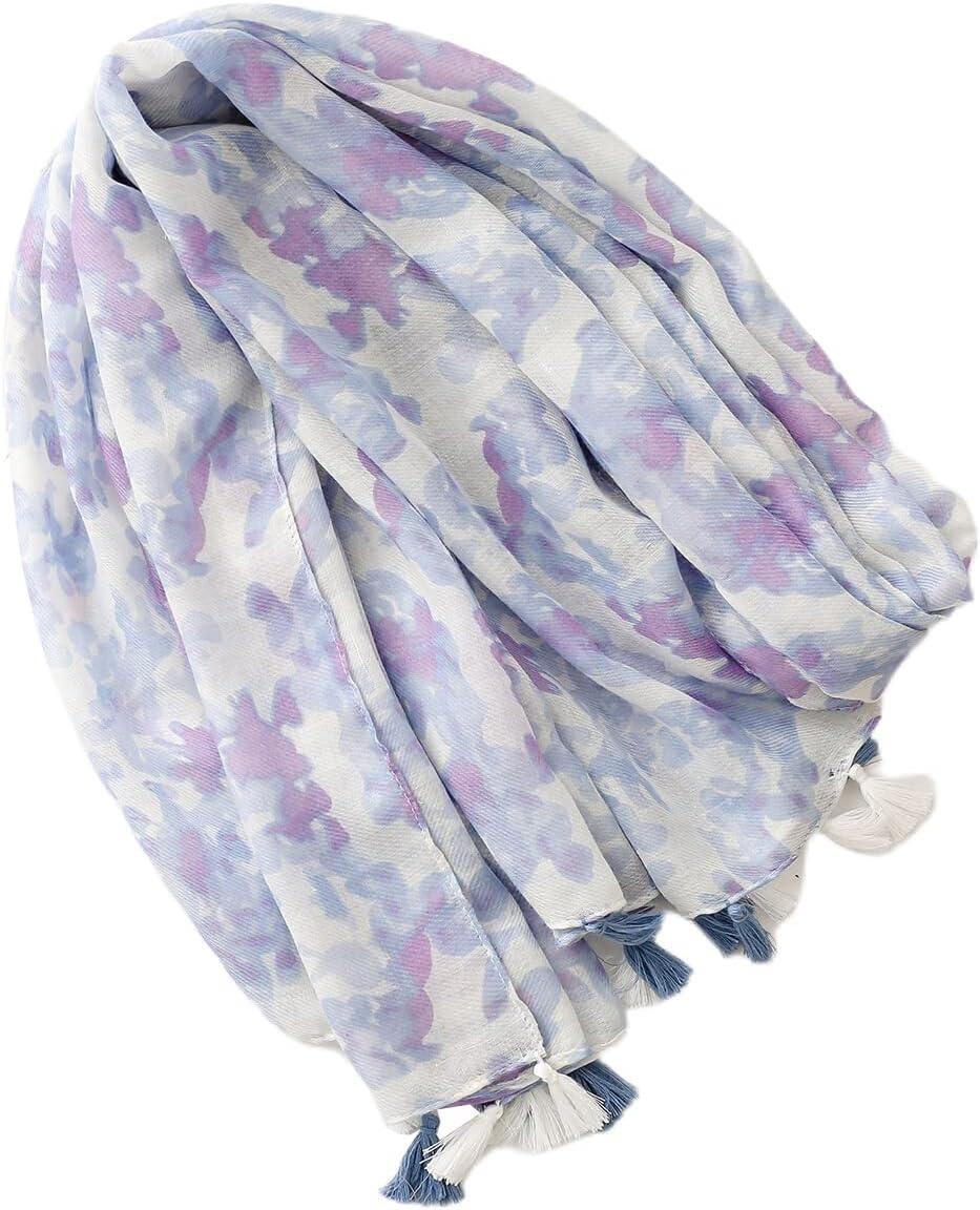 image:imageFAIRYGATE Damen Schal Vogel Blume Schmetterling Druck Lange Soft Neck Scarf Wickel Stola fr Summer Beach Winter GeschenkFDYT27006