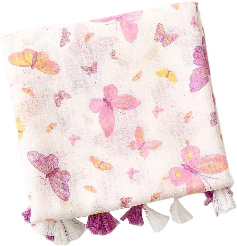image:imageFAIRYGATE Damen Schal Vogel Blume Schmetterling Druck Lange Soft Neck Scarf Wickel Stola fr Summer Beach Winter GeschenkFDYT27007