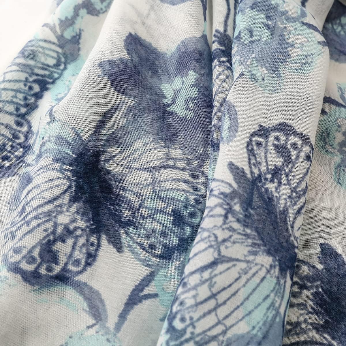 image:imageFAIRYGATE Damen Schal Vogel Blume Schmetterling Druck Lange Soft Neck Scarf Wickel Stola fr Summer Beach Winter GeschenkFDYT27008