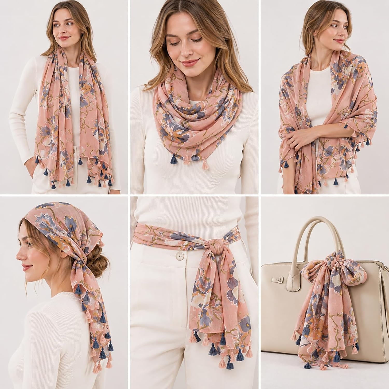 image:imageFAIRYGATE Damen Schal Vogel Blume Schmetterling Druck Lange Soft Neck Scarf Wickel Stola fr Summer Beach Winter GeschenkFDYT32227