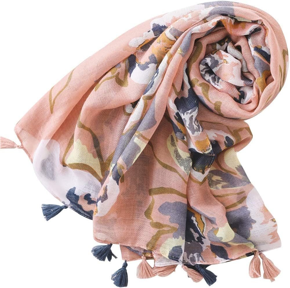 image:imageFAIRYGATE Damen Schal Vogel Blume Schmetterling Druck Lange Soft Neck Scarf Wickel Stola fr Summer Beach Winter GeschenkFDYT32227