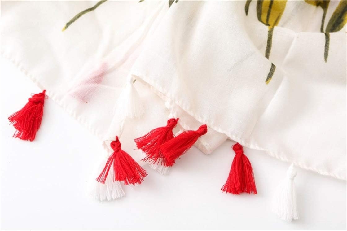 image:imageFAIRYGATE Damen Schal Vogel Blume Schmetterling Druck Lange Soft Neck Scarf Wickel Stola fr Summer Beach Winter GeschenkFdyt17226