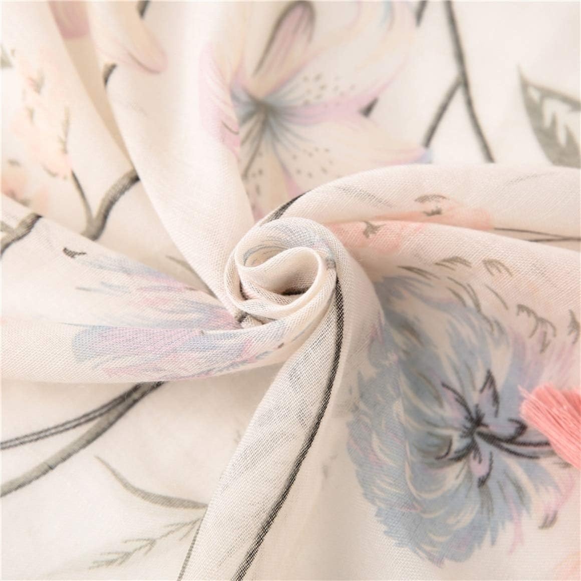 image:imageFAIRYGATE Damen Schal Vogel Blume Schmetterling Druck Lange Soft Neck Scarf Wickel Stola fr Summer Beach Winter GeschenkFdyt17227
