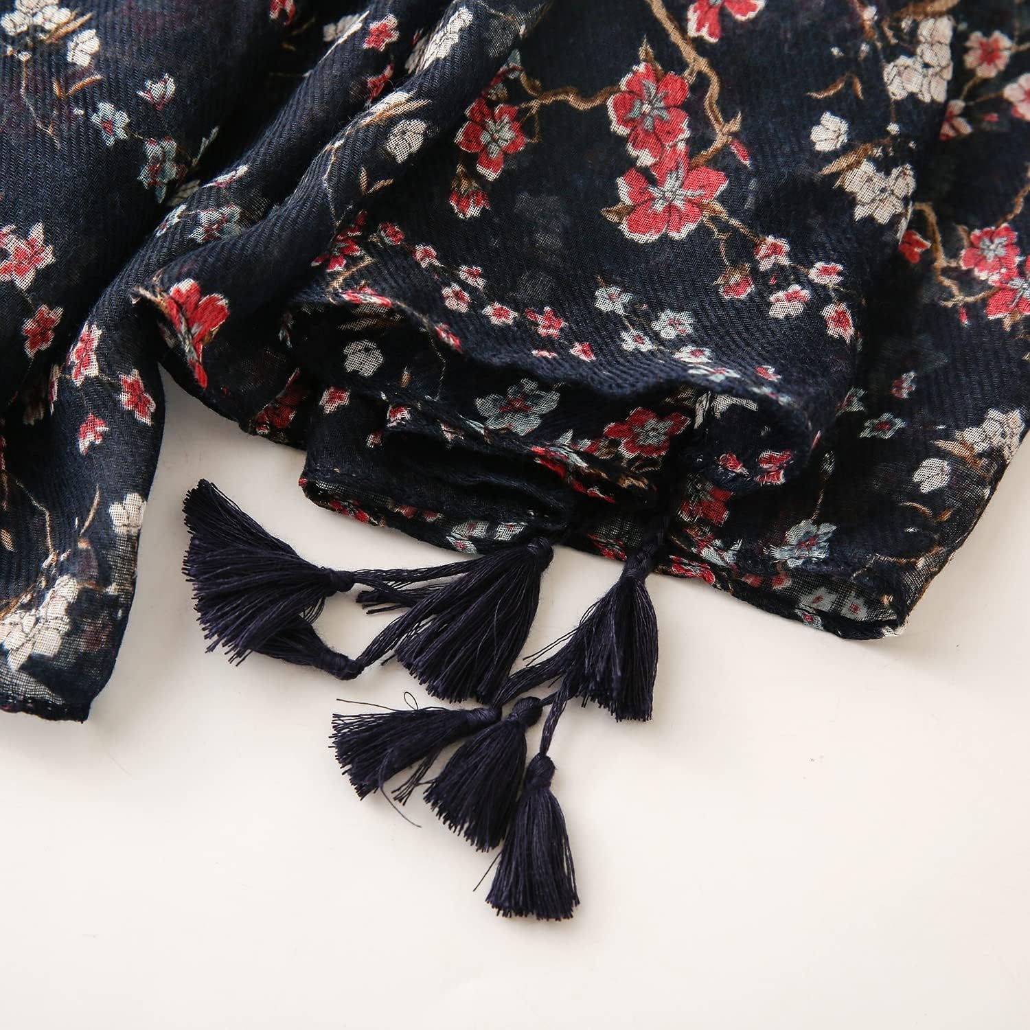 image:imageFAIRYGATE Damen Schal Vogel Blume Schmetterling Druck Lange Soft Neck Scarf Wickel Stola fr Summer Beach Winter GeschenkFdyt17235