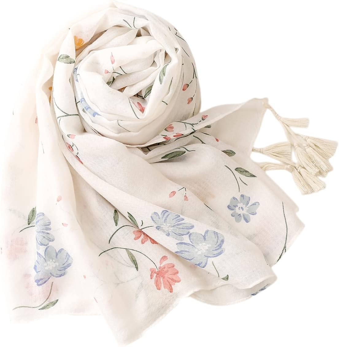 image:imageFAIRYGATE Damen Schal Vogel Blume Schmetterling Druck Lange Soft Neck Scarf Wickel Stola fr Summer Beach Winter GeschenkFdyt17237
