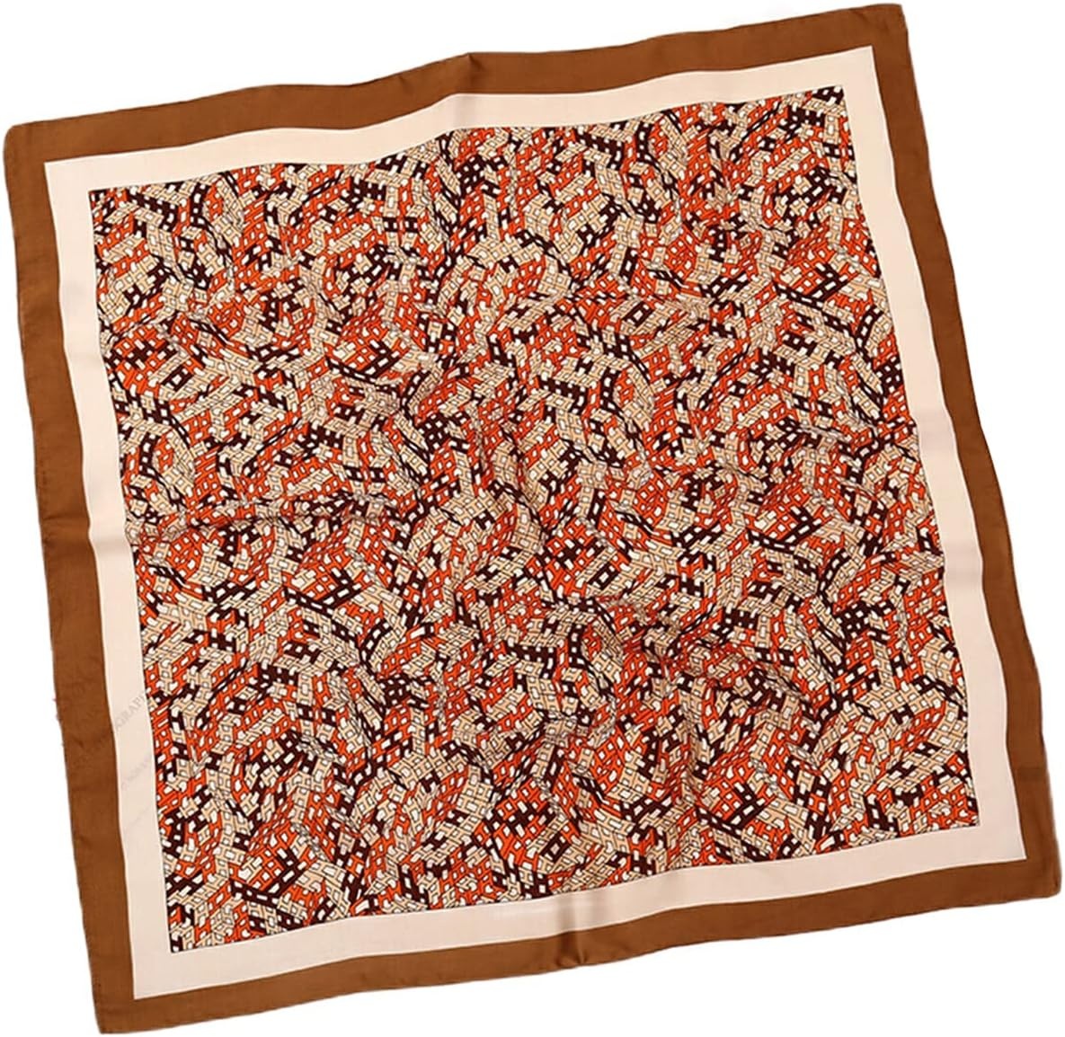 image:imageFAIRYGATE Damen Seidentuch Quadrates Bedrucktes Halstuch Satin Seidenschal Kopftuch 70x70cm92019