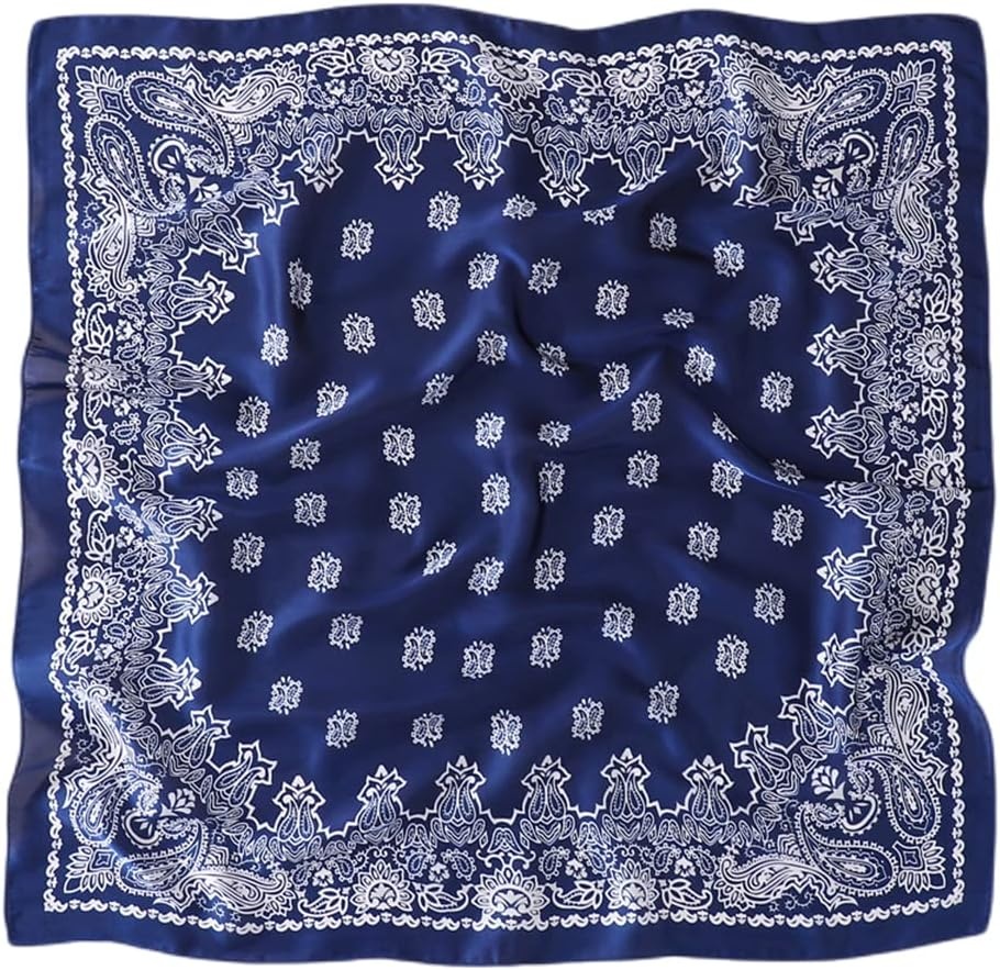 image:imageFAIRYGATE Damen Seidentuch Quadrates Bedrucktes Halstuch Satin Seidenschal Kopftuch 70x70cmFdas29015