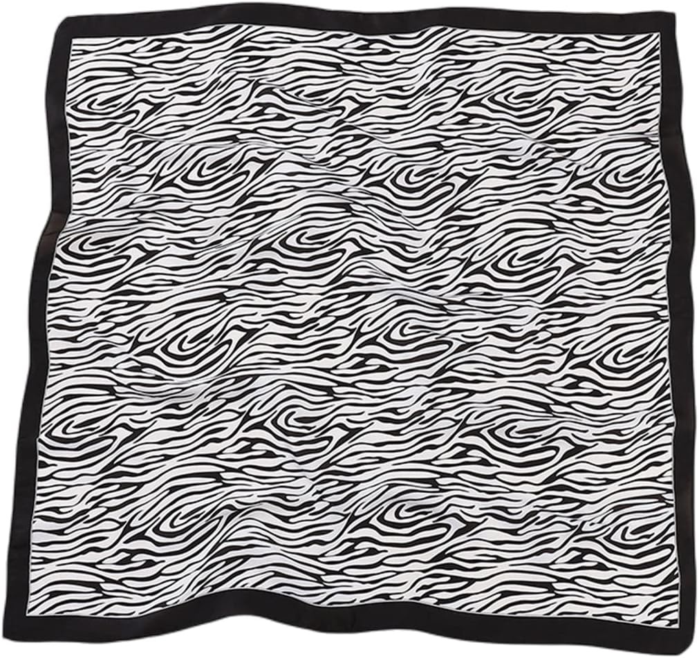 image:imageFAIRYGATE Damen Seidentuch Quadrates Bedrucktes Halstuch Satin Seidenschal Kopftuch 70x70cmFdas29017