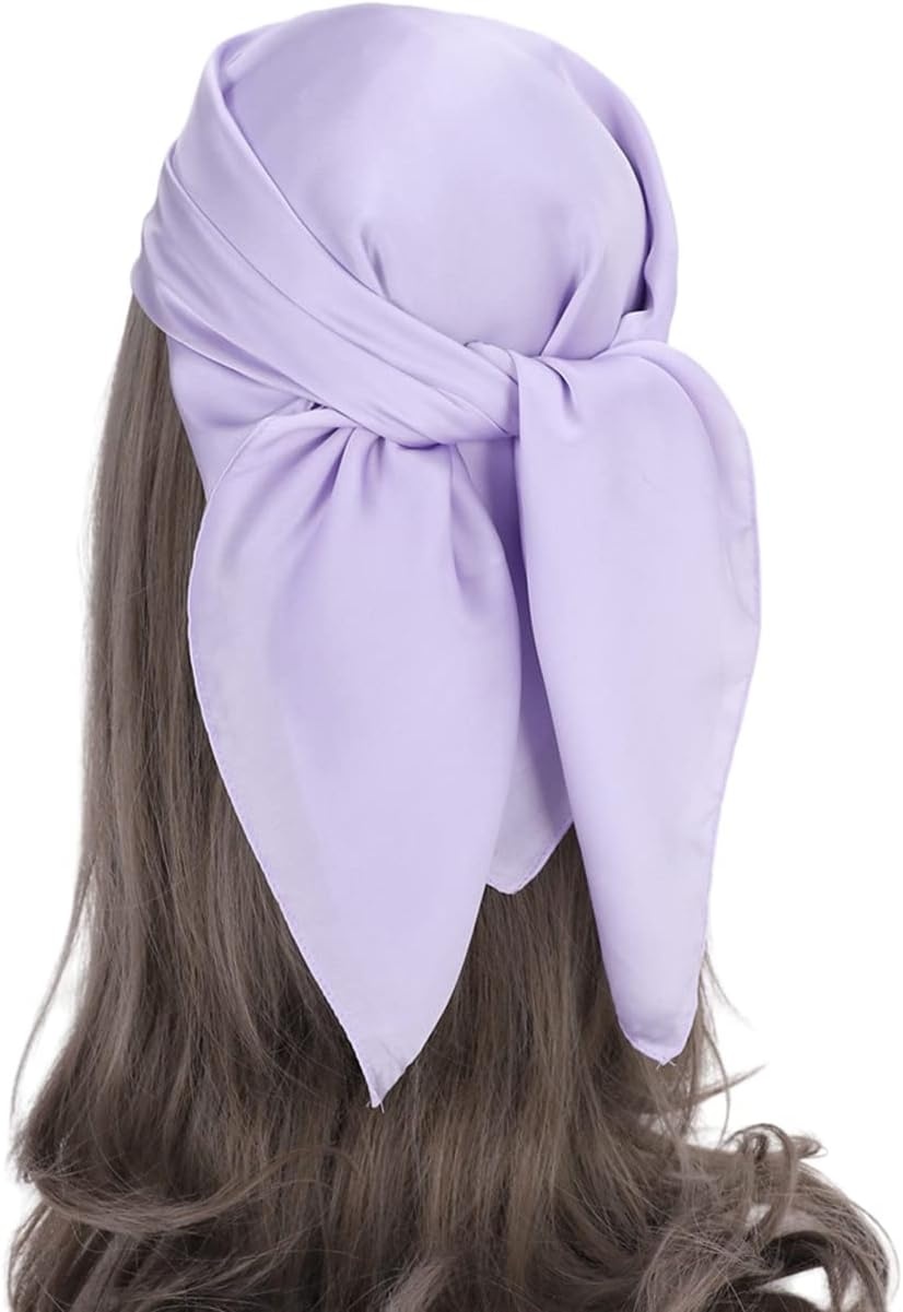 image:imageFAIRYGATE Damen Seidentuch Quadrates Bedrucktes Halstuch Satin Seidenschal Kopftuch 70x70cmFdasa2305