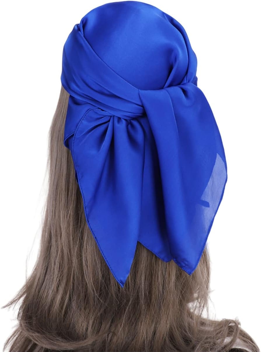image:imageFAIRYGATE Damen Seidentuch Quadrates Bedrucktes Halstuch Satin Seidenschal Kopftuch 70x70cmFdasa2308