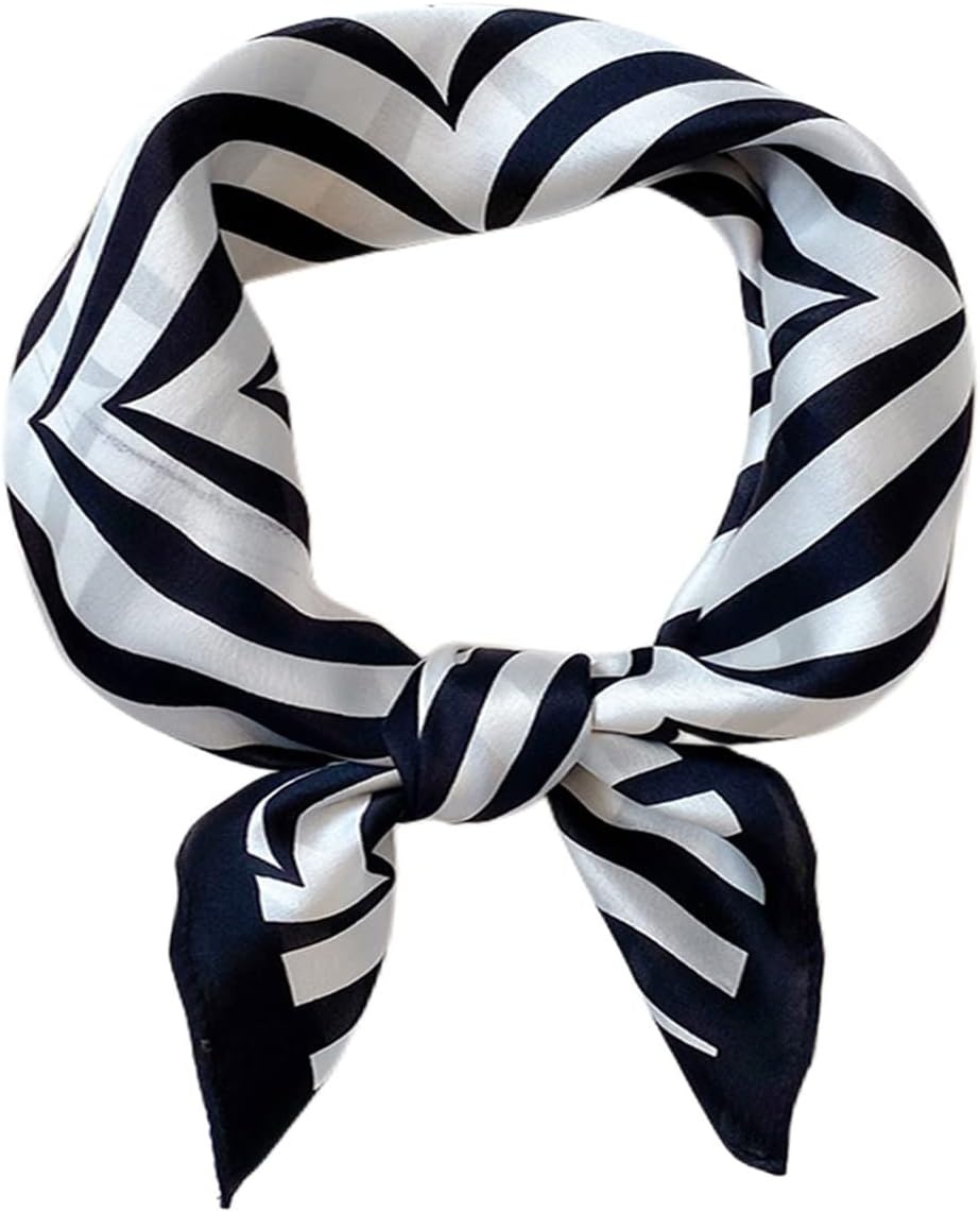 image:imageFAIRYGATE Damen Seidentuch Quadrates Bedrucktes Halstuch Satin Seidenschal Kopftuch 70x70cmFdgh94011