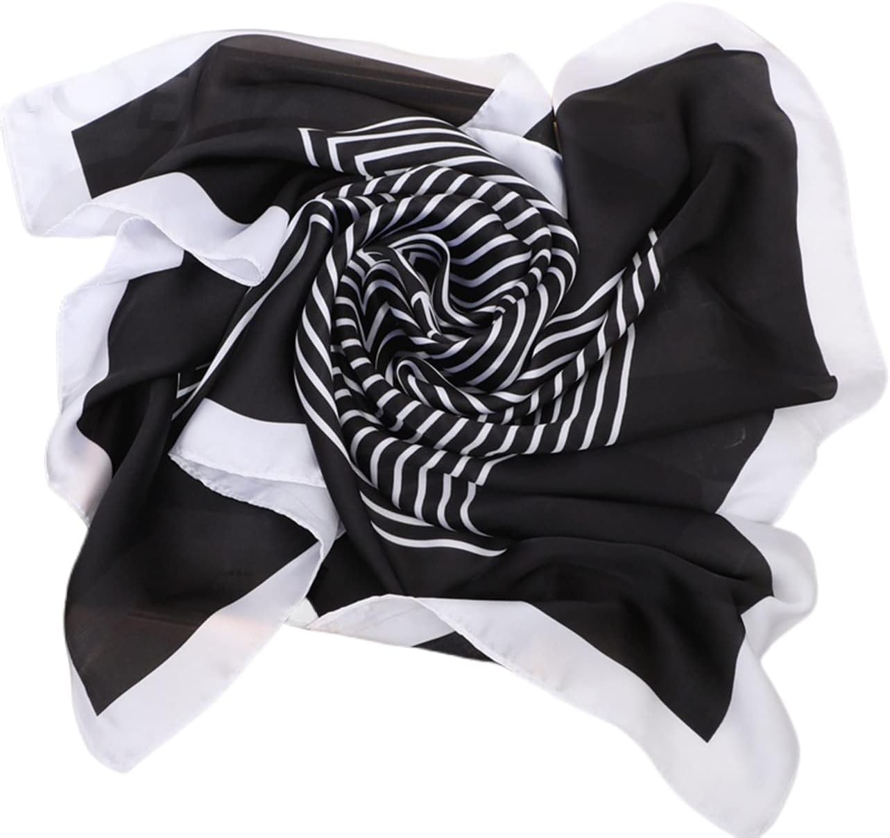 image:imageFAIRYGATE Damen Seidentuch Quadrates Bedrucktes Halstuch Satin Seidenschal Kopftuch 70x70cmFdwxa2215