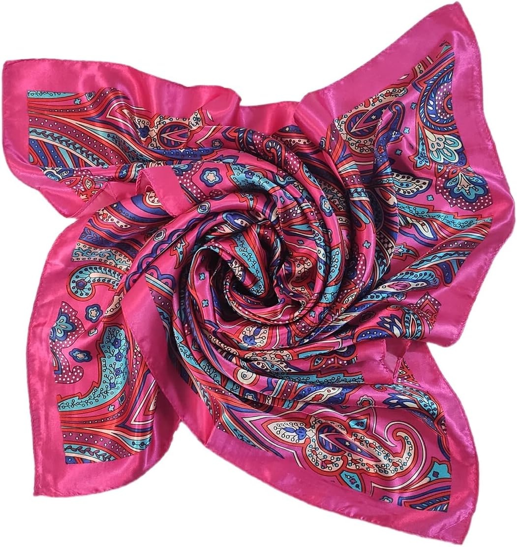 image:imageFAIRYGATE Damenschal Schal Tuch Blume Bandana Halstuch Kopftuch Schals 90 x 90 cm Bunte74006