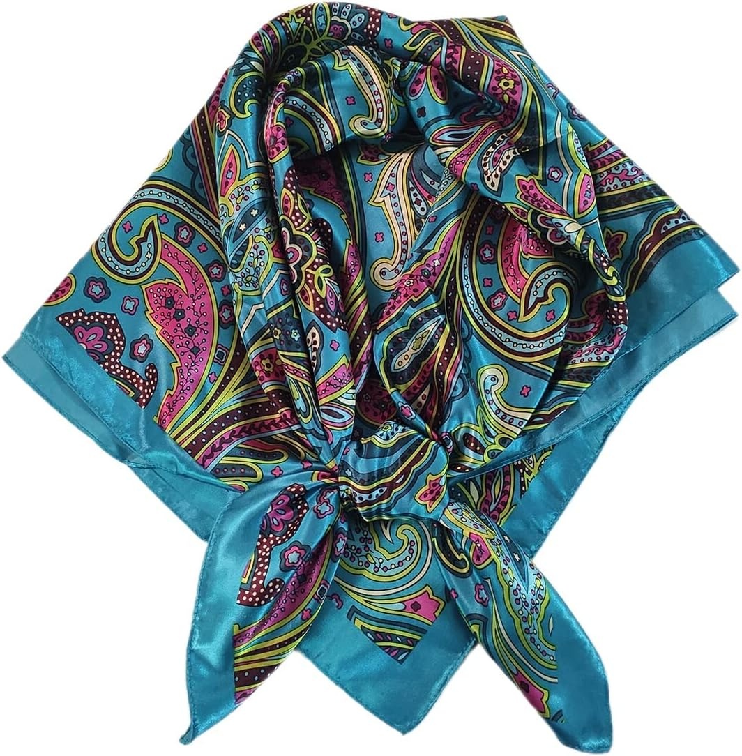 image:imageFAIRYGATE Damenschal Schal Tuch Blume Bandana Halstuch Kopftuch Schals 90 x 90 cm Bunte74007
