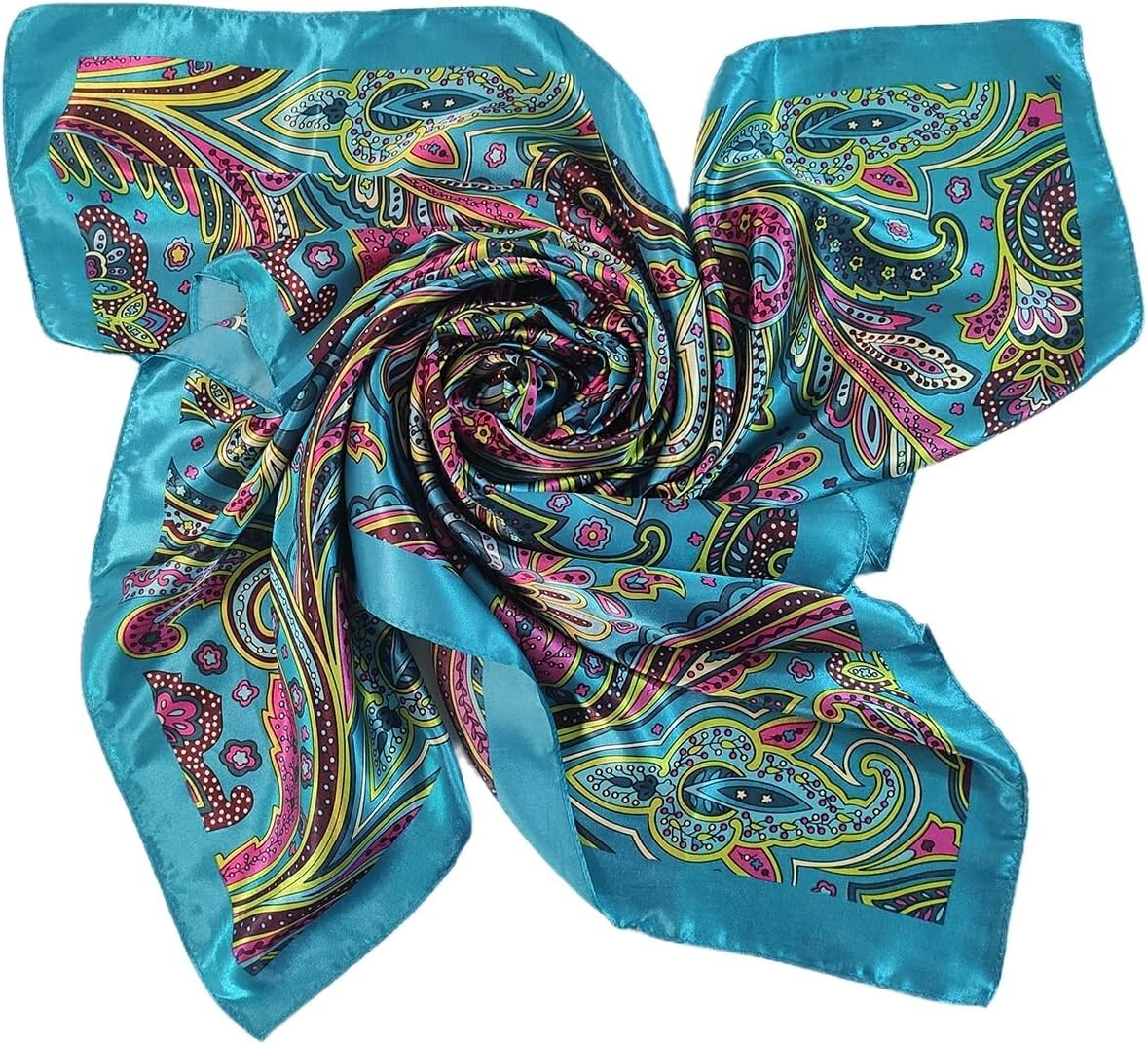 image:imageFAIRYGATE Damenschal Schal Tuch Blume Bandana Halstuch Kopftuch Schals 90 x 90 cm Bunte74007
