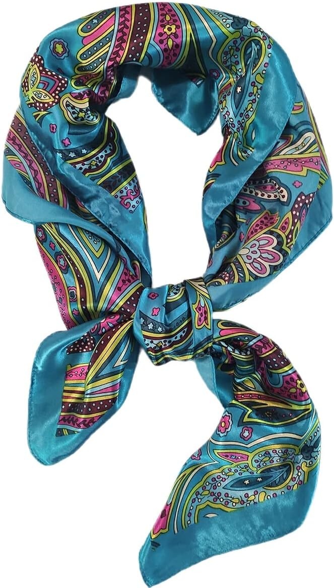 image:imageFAIRYGATE Damenschal Schal Tuch Blume Bandana Halstuch Kopftuch Schals 90 x 90 cm Bunte74007