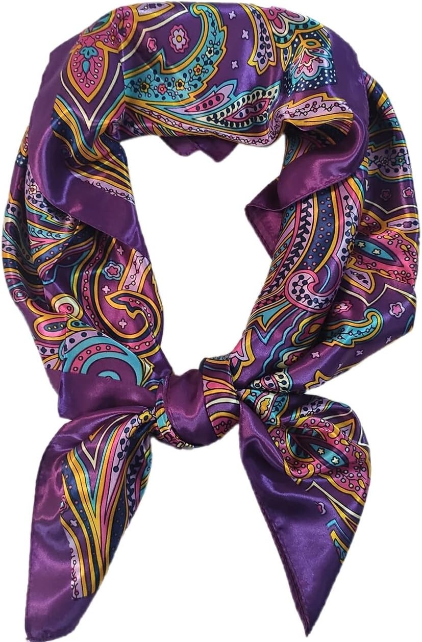image:imageFAIRYGATE Damenschal Schal Tuch Blume Bandana Halstuch Kopftuch Schals 90 x 90 cm Bunte74008