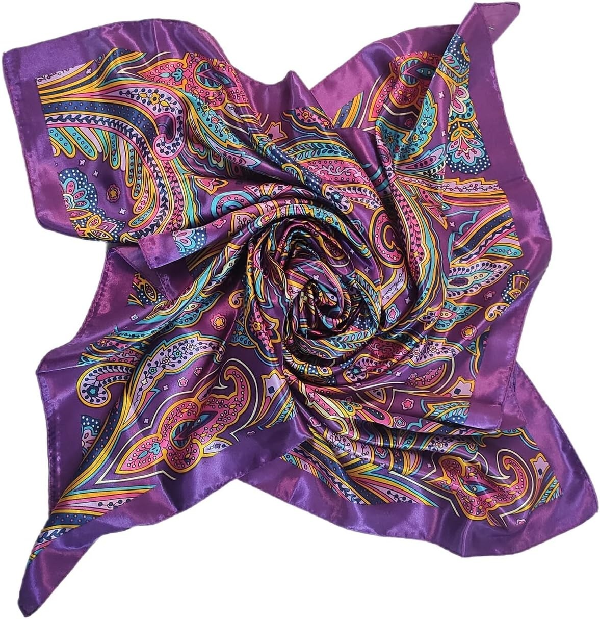 image:imageFAIRYGATE Damenschal Schal Tuch Blume Bandana Halstuch Kopftuch Schals 90 x 90 cm Bunte74008