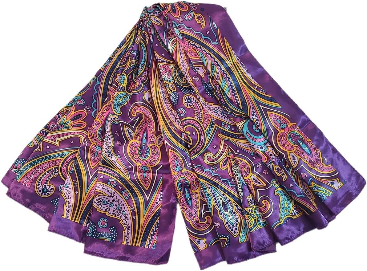 image:imageFAIRYGATE Damenschal Schal Tuch Blume Bandana Halstuch Kopftuch Schals 90 x 90 cm Bunte74008