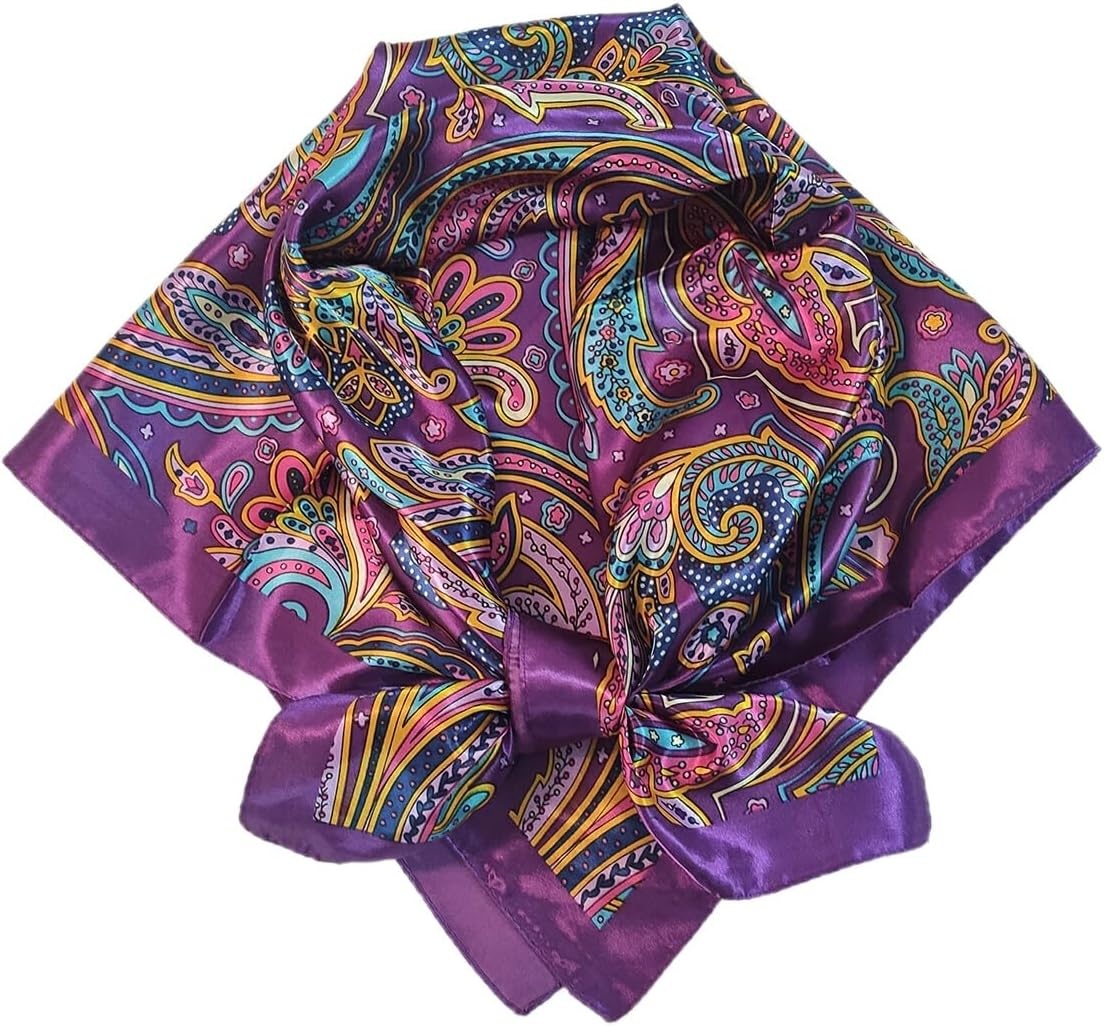 image:imageFAIRYGATE Damenschal Schal Tuch Blume Bandana Halstuch Kopftuch Schals 90 x 90 cm Bunte74008