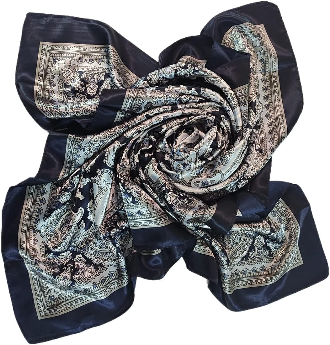 image:imageFAIRYGATE Damenschal Schal Tuch Blume Bandana Halstuch Kopftuch Schals 90 x 90 cm Bunte74011