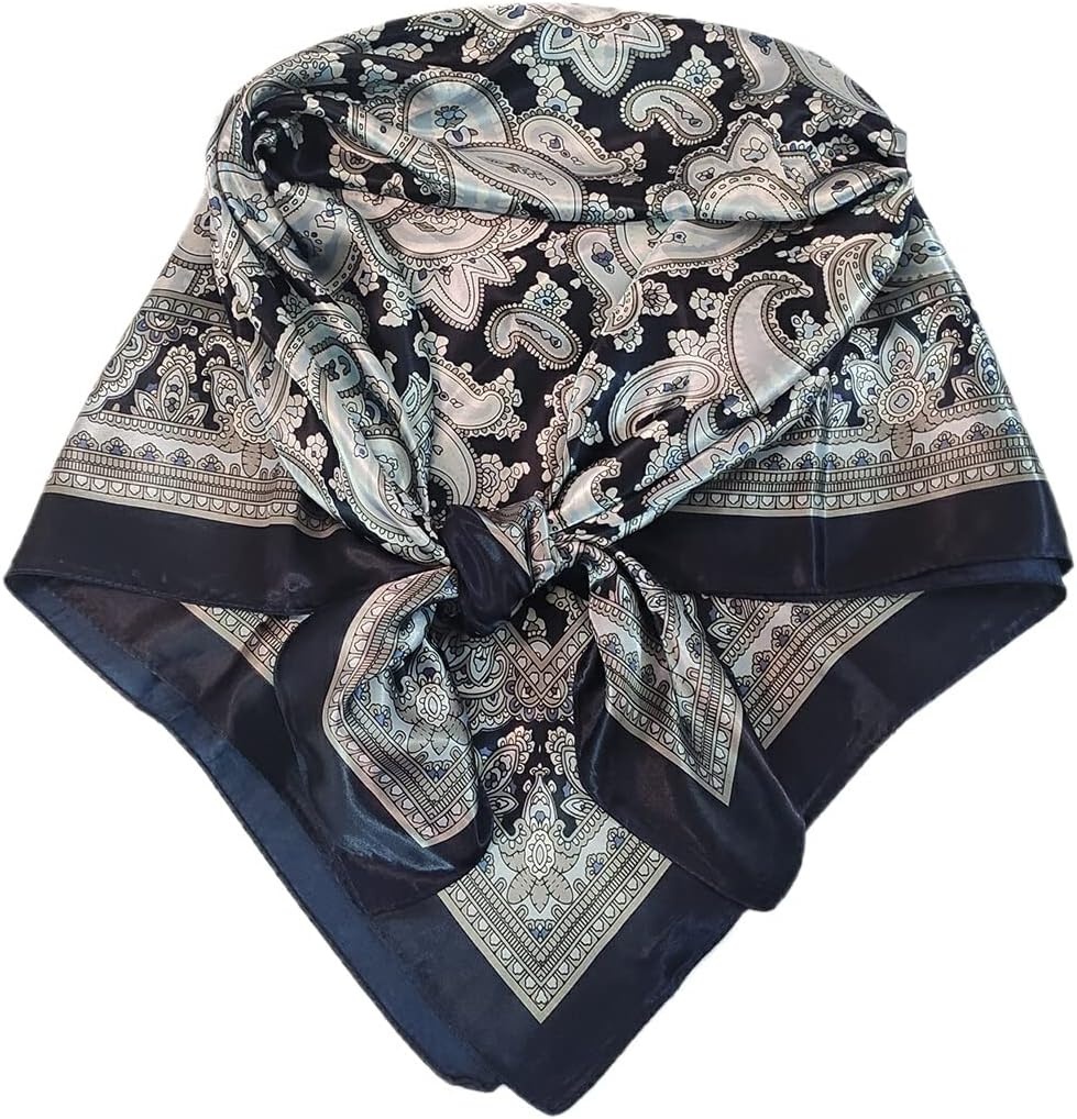 image:imageFAIRYGATE Damenschal Schal Tuch Blume Bandana Halstuch Kopftuch Schals 90 x 90 cm Bunte74011