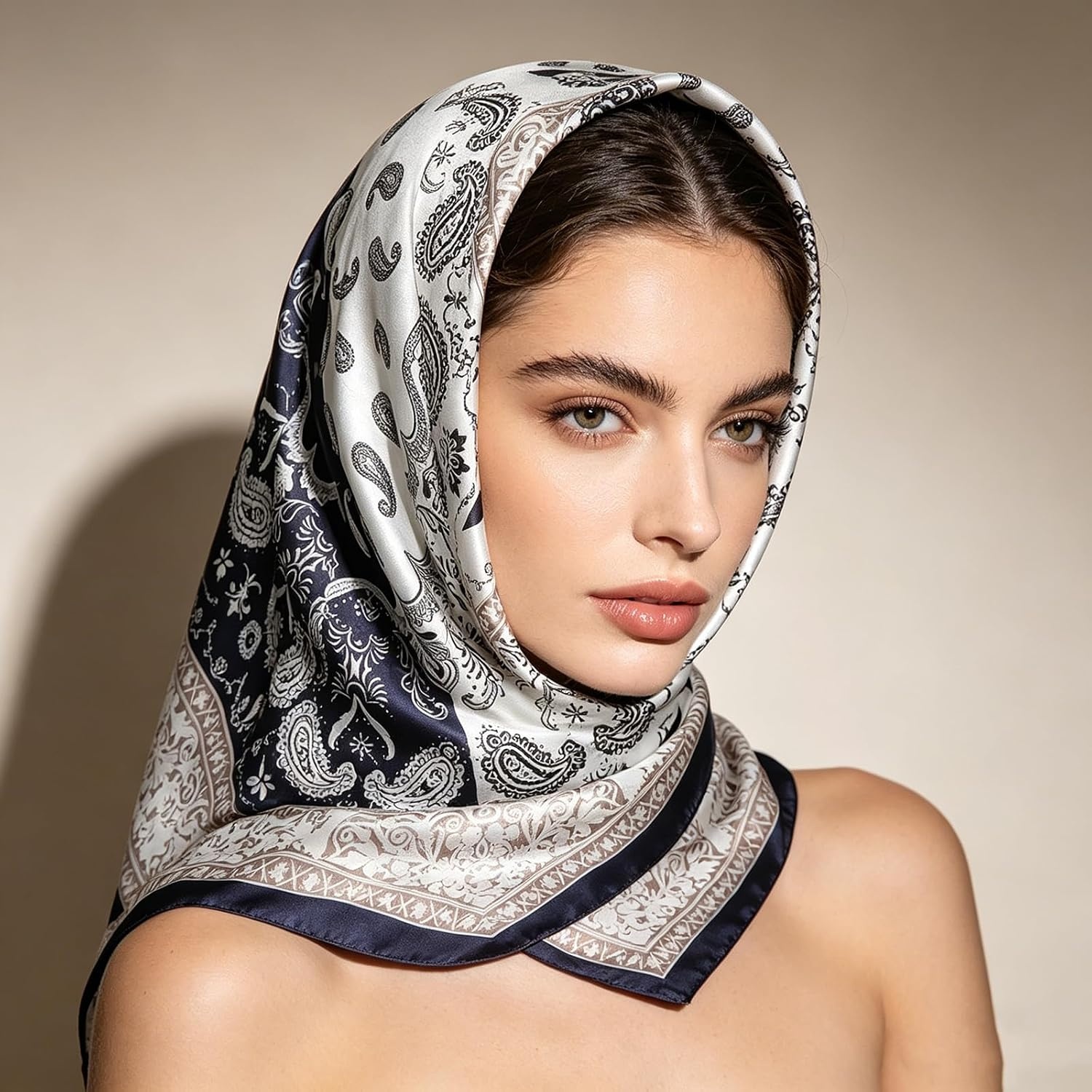 image:imageFAIRYGATE Damenschal Schal Tuch Blume Bandana Halstuch Kopftuch Schals 90 x 90 cm Bunte74013