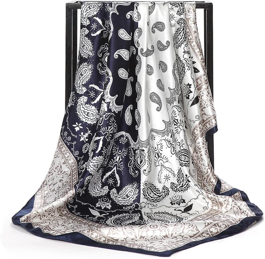 image:imageFAIRYGATE Damenschal Schal Tuch Blume Bandana Halstuch Kopftuch Schals 90 x 90 cm Bunte74013